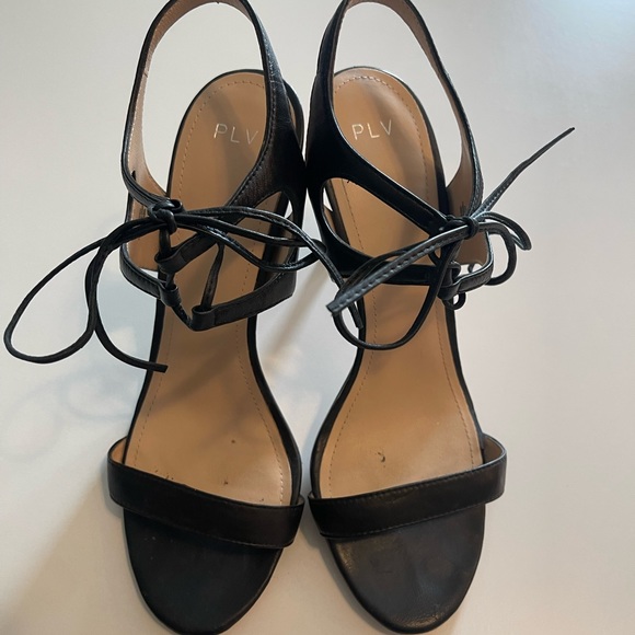 Pour La Victoire PLV Black Tie Stiletto Heeled Sandals - Picture 10 of 10